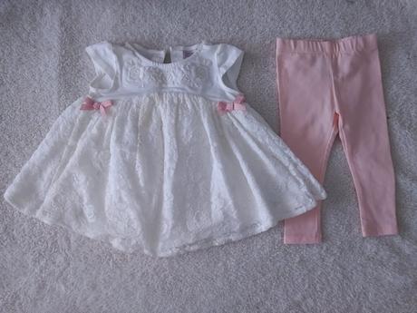 Čipkované šatičky s legínkami, 68