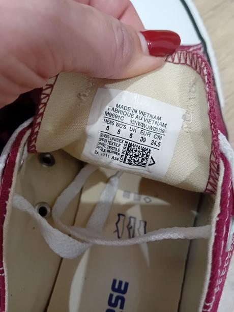 Bordové converse tenisky, converse,39