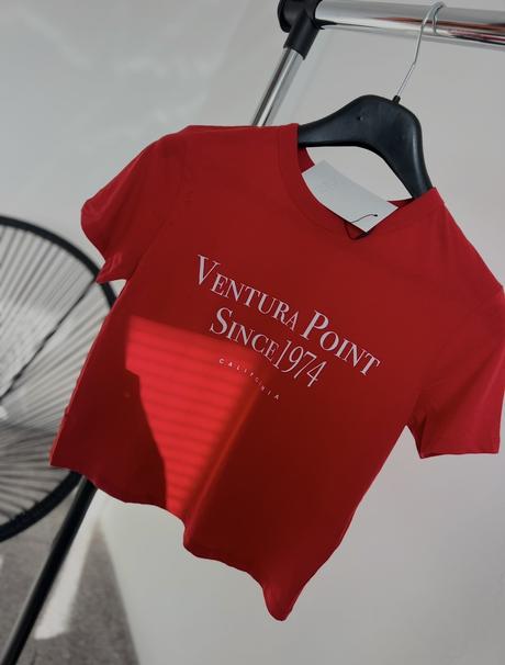 Červené tričko, zara,s