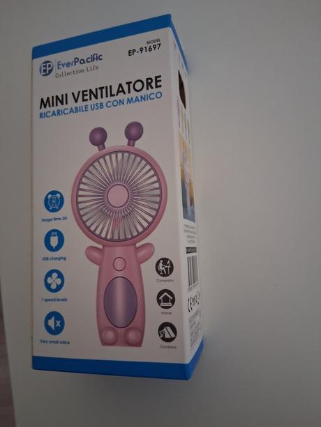 Ventilátor na dobíjanie prenosný krabička,