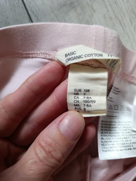 Legíny s krajkou 3/4 h&m -128, h&m,128