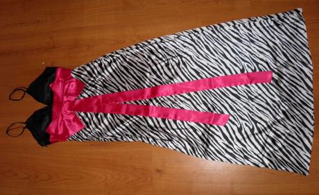 Zebrované šaty, xs