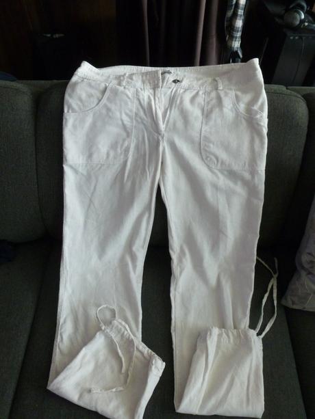 Ľanové nohavice, l