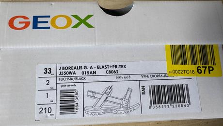 Dievčenské športovné sandále geox respira, geox,33