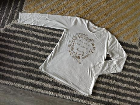 Krémové tričko, zara,140