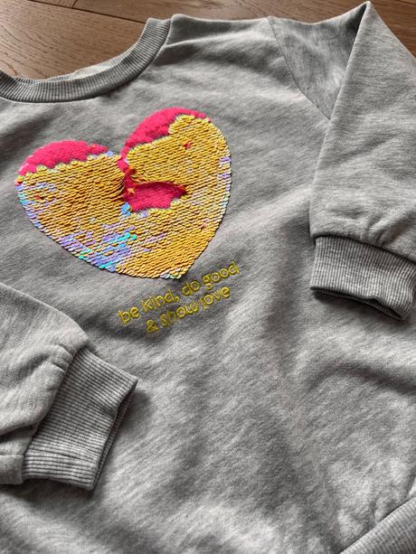 Mikina so srdiečkom, h&m,110