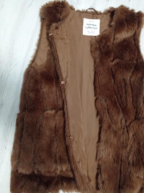 Vesta s kožušinkou, zara,152