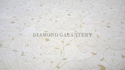 Bavlnená látka - ornamenty zlaté ,