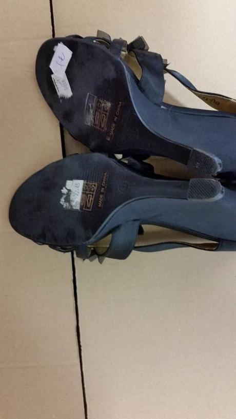 Satenove sandalky, 37