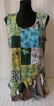 Dámsky top s farebným vzorom, india, xl