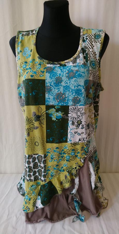 Dámsky top s farebným vzorom, india, xl