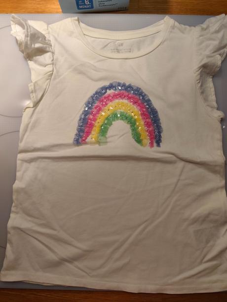 Tričko s dúhou h&m len oprané, h&m,140