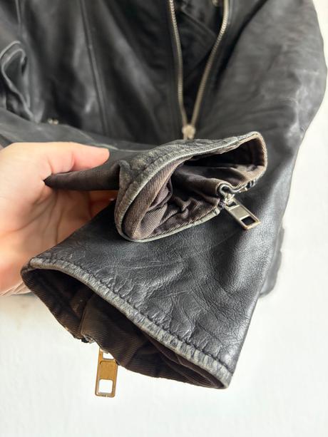 Kozena koza trendy bunda m motorkarsky styl, m