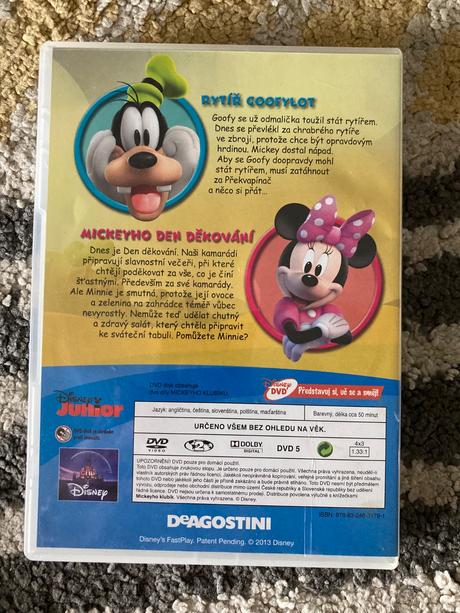 Dvd ovečka shaun velké prádlo, mickeyho klubík, 