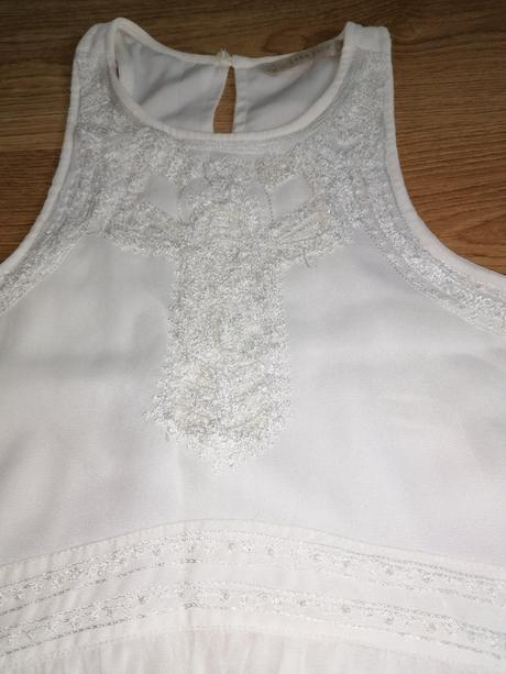 Šaty s perličkami, zara,m