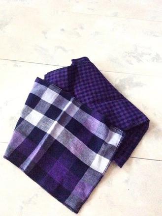 Obojstranná bavlnená šatka okolo krku, m