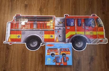 Hasičské auto puzzle xxl, 