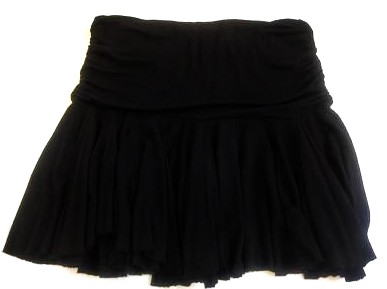 Čierna nariasená mini sukňa, new look,m