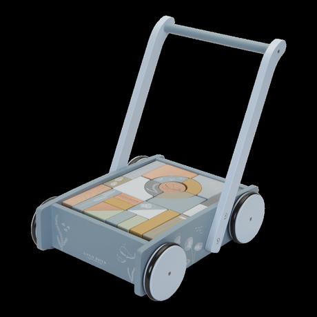 Little dutch vozíček s kockami blue ocean 7021ld, 