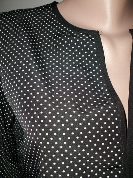 Trendy bodkovaná blúzka - veľ. s-m, m