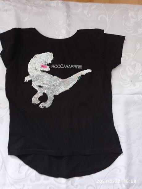 Meniace tricko 158/164 --riadte sa mierami na foto, 158