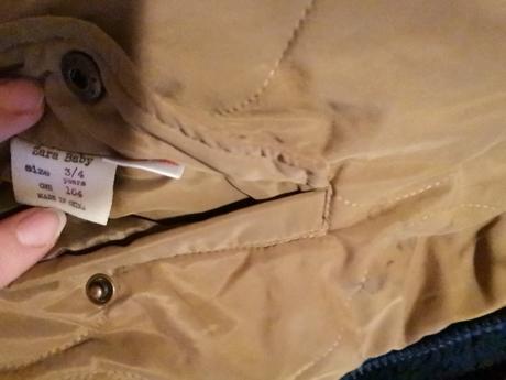 Predam detskú zimnú bundu zara, zara,104