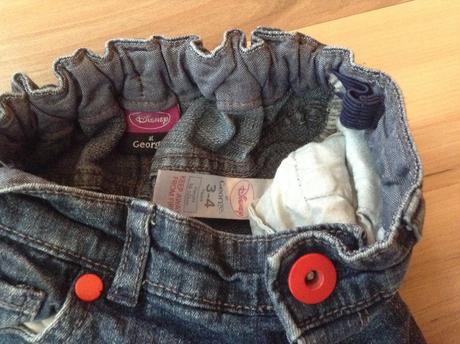 Skinny rifle na štíhle dievčatko, 3-4r., george,104