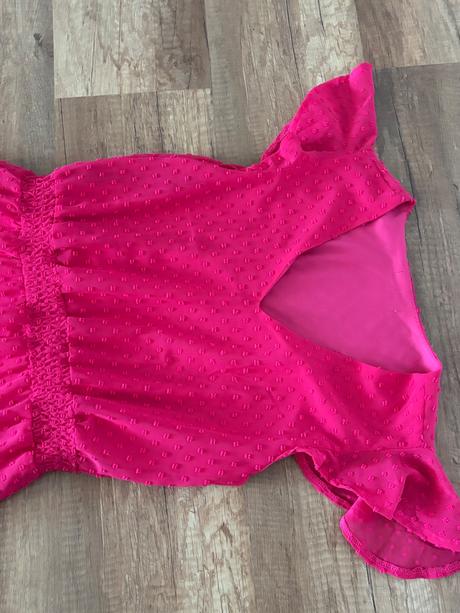 Nové krásne cyklamenove ružové šaty veľ s, s