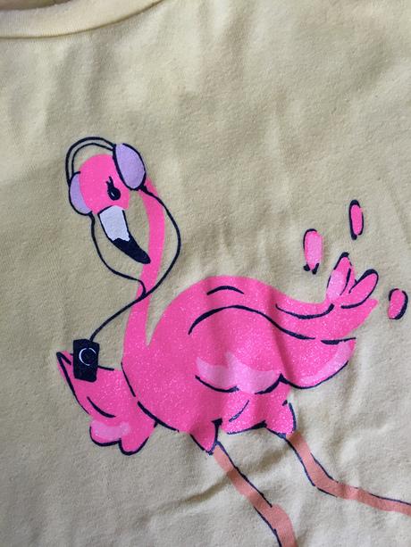 Tričko s plameniakom, gymboree,134