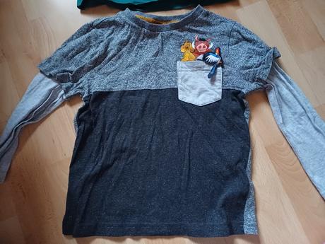 4x tričko 110 + 110/116, h&m,110