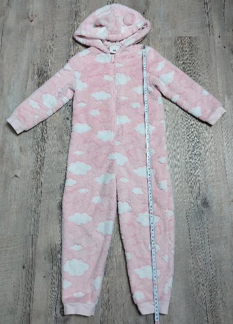 Rúžový flísový overal, c&a,110