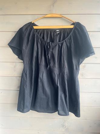 Čierna jemná boho blúzka/top h&m, h&m,44