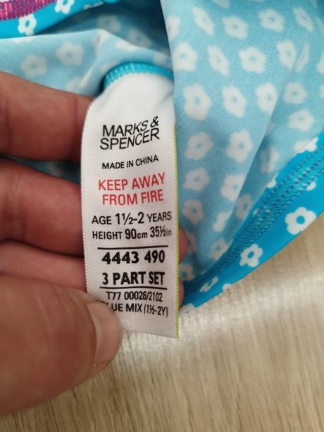Plavkové tričko, marks & spencer,86
