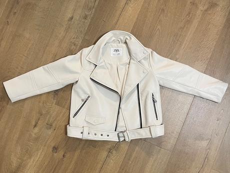 Koženková dievčenská bunda, zara,122