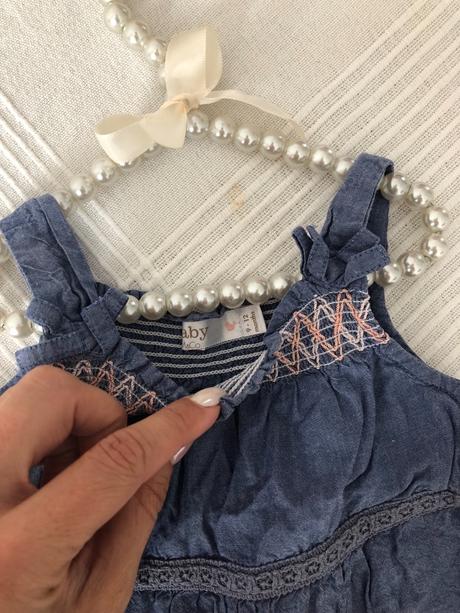 Modré/riflované šaty 80, baby club,80