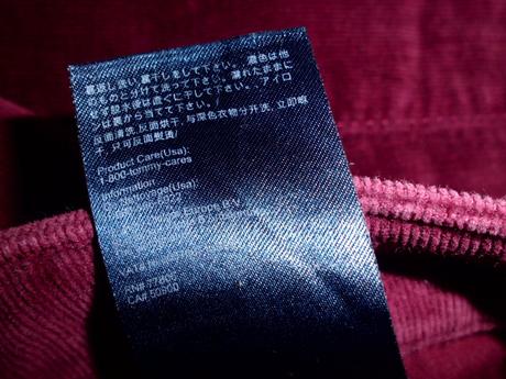 Tenký kord nohavice, tommy hilfiger,m