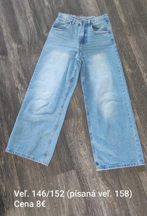 Predám dievčenské rifle veľ. 146/152, 146