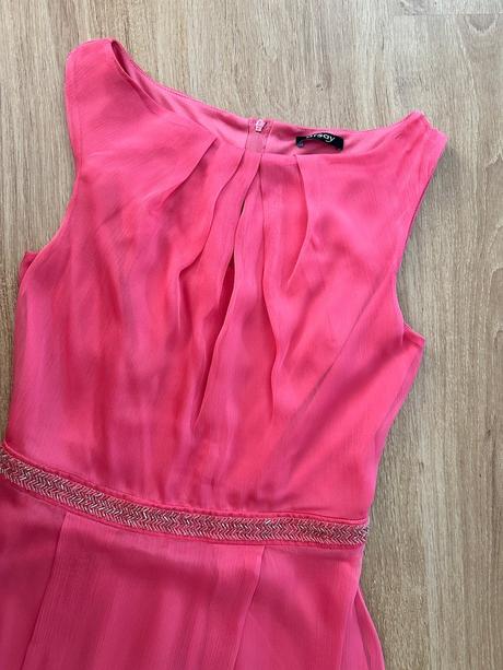 Dlhé malinové šaty, orsay,s