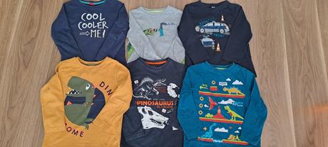 Tričká dlhý rukáv s potlačou, veľ. 110, f&f,110