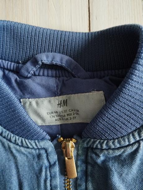Riflová bombera, h&m,98