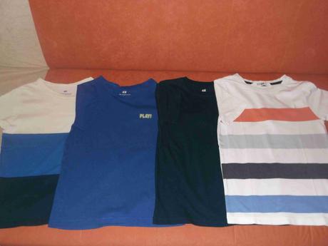 Detské tričká h&m 4ks  - 122/128, h&m,122
