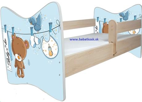 Detská posteľ oskar 140x 70+ matrac, šírka (cm): 70,dĺžka (cm): 140