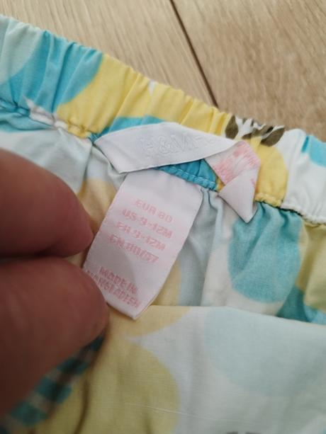 Nohavičky na plienočku, h&m,80