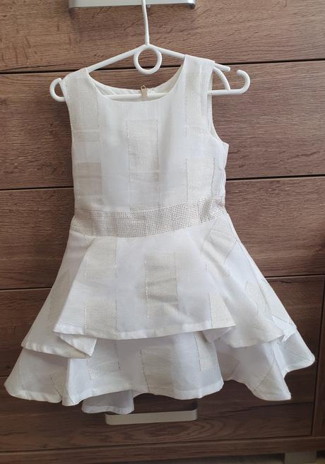 Šaty bielozlaté 116/122, 116