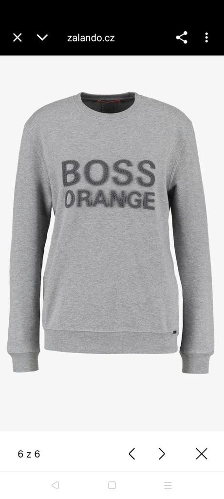 Hugo boss orange jednoduchá mikina s, hugo boss,s