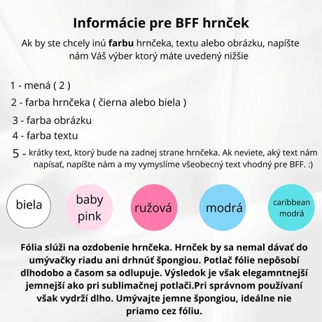 Hrnček najlepšie kamošky / bff / hrnček s textom,