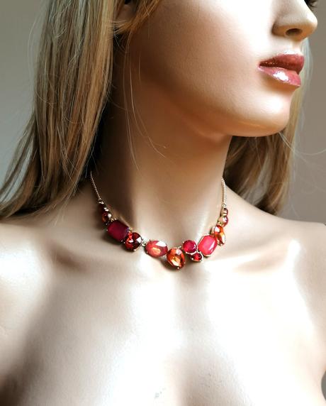 Bijou brigitte - červený náhrdelník, bijou brigitte