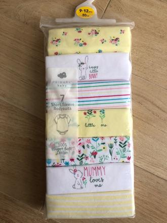 7x krásne body krátky rukáv nové, primark,80