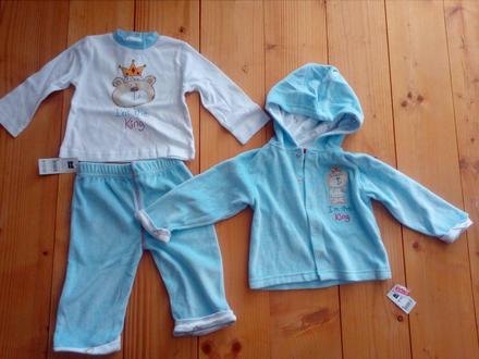 Sada 3ks tričko, bundička, nohavice 6-9 mes., 74