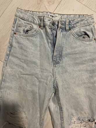 Dámske rifle s vysokým pásom, fishbone,s